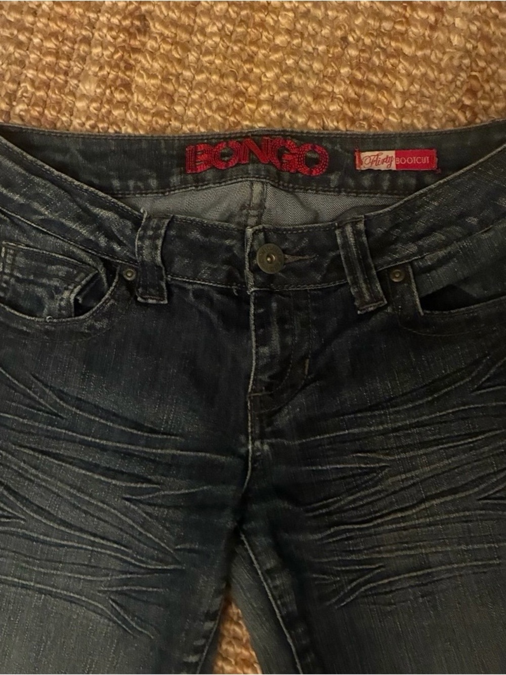 Bongo Lowrise Jeans Dark Wash Y2K Vintage